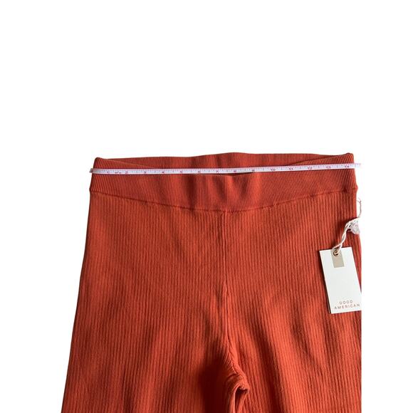 Good American Lettuce Edge Baby Flare Pants in Cinnamon, size 3/4, NWT! - Picture 9 of 11